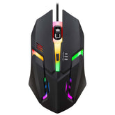 Wired Gaming Mouse with RGB Lights | Adjustable DPI, Ergonomic Design, Braided Cable & 4 Programmable Buttons for PC & Laptop Gaming